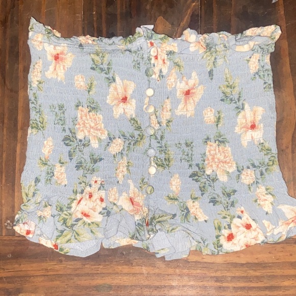 American Eagle Outfitters Tops - American Eagle Outfitters Gray and Green Textured Top